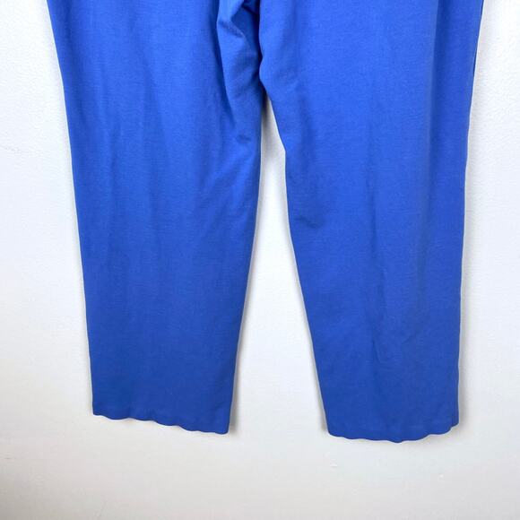 Lane Bryant Ponte Straight Leg Pant Pull On Blue Full Length Work Size 18 Short - Picture 7 of 11